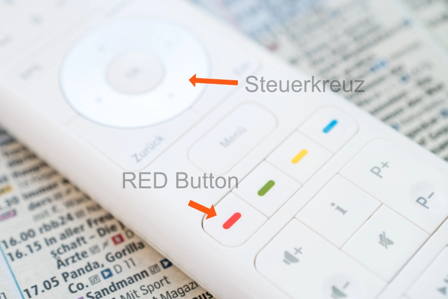 Red Button nutzen an der Fernbedienung